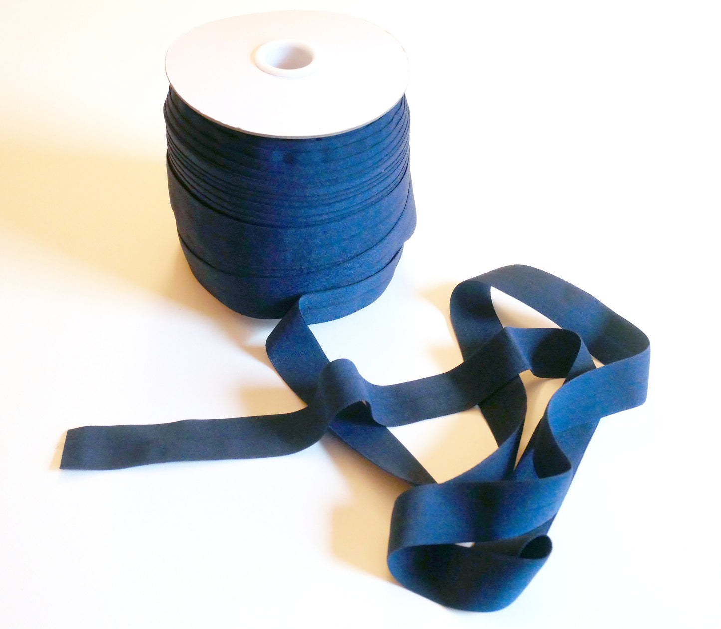 3/4" Matte Navy Fold Over Elastic - 5 yards