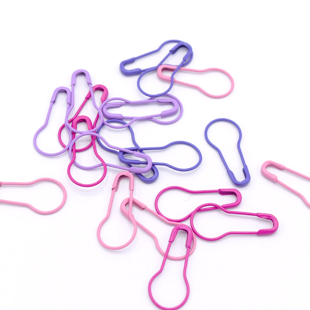 Purple and Pink - Bulb Safety Pin Locking Stitch Markers