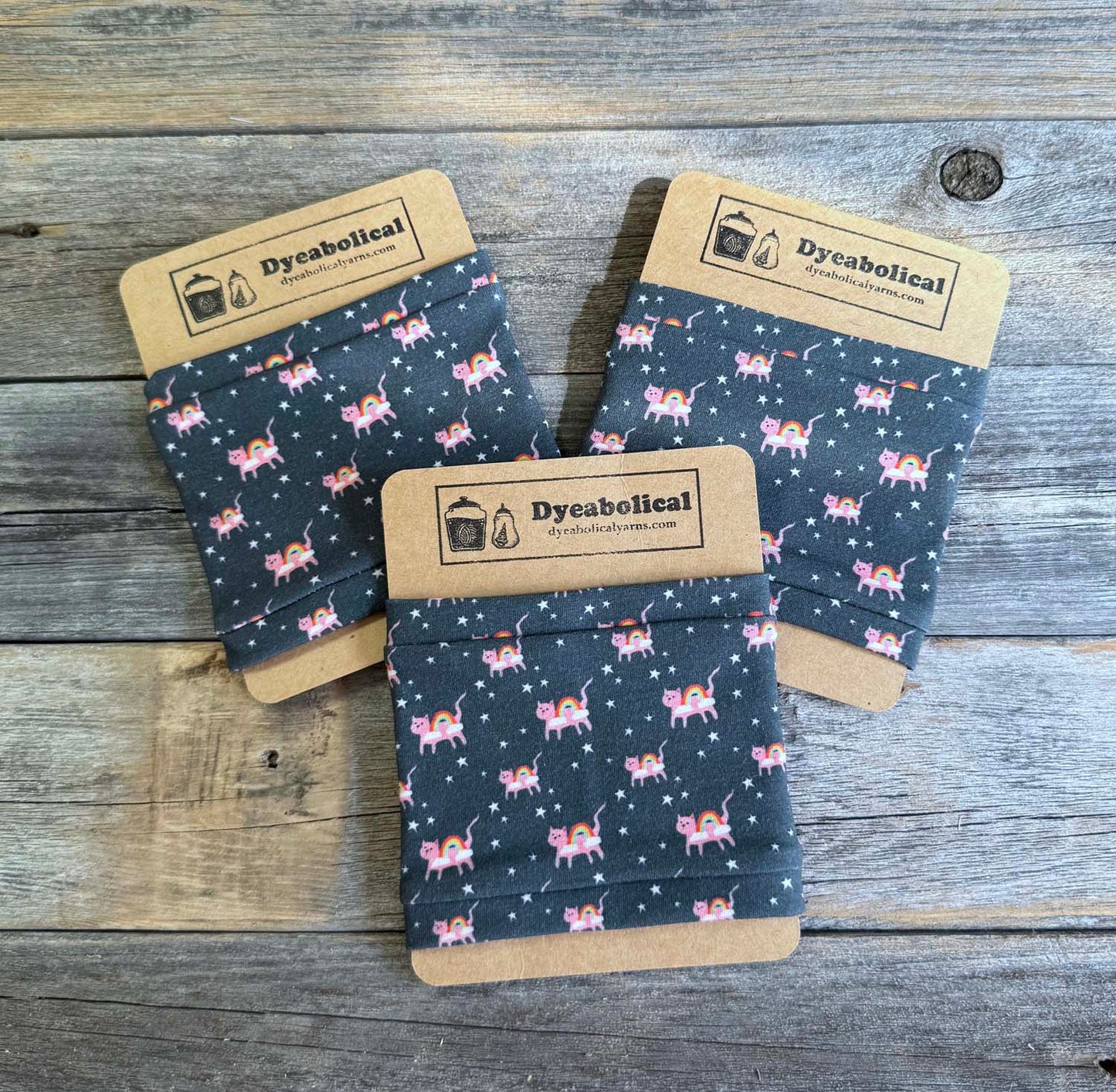 Yarn Sleeve - Rainbow Galaxy Cat