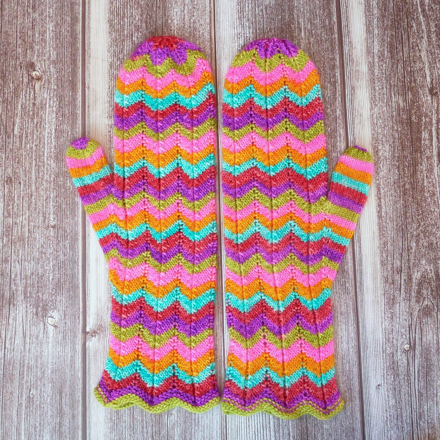 Night Mitts - fingerless mitts and mitten knitting pattern - PDF