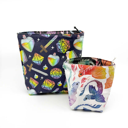 Small Coin Purse, Mini Pouch - Dragons