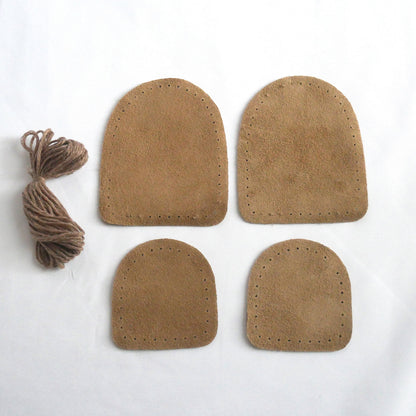 Leather slipper bottoms