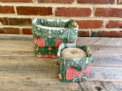 Drawstring Pouch | Yarn Bowl | Project Bag | Sock Bag - Enchanted Dragon