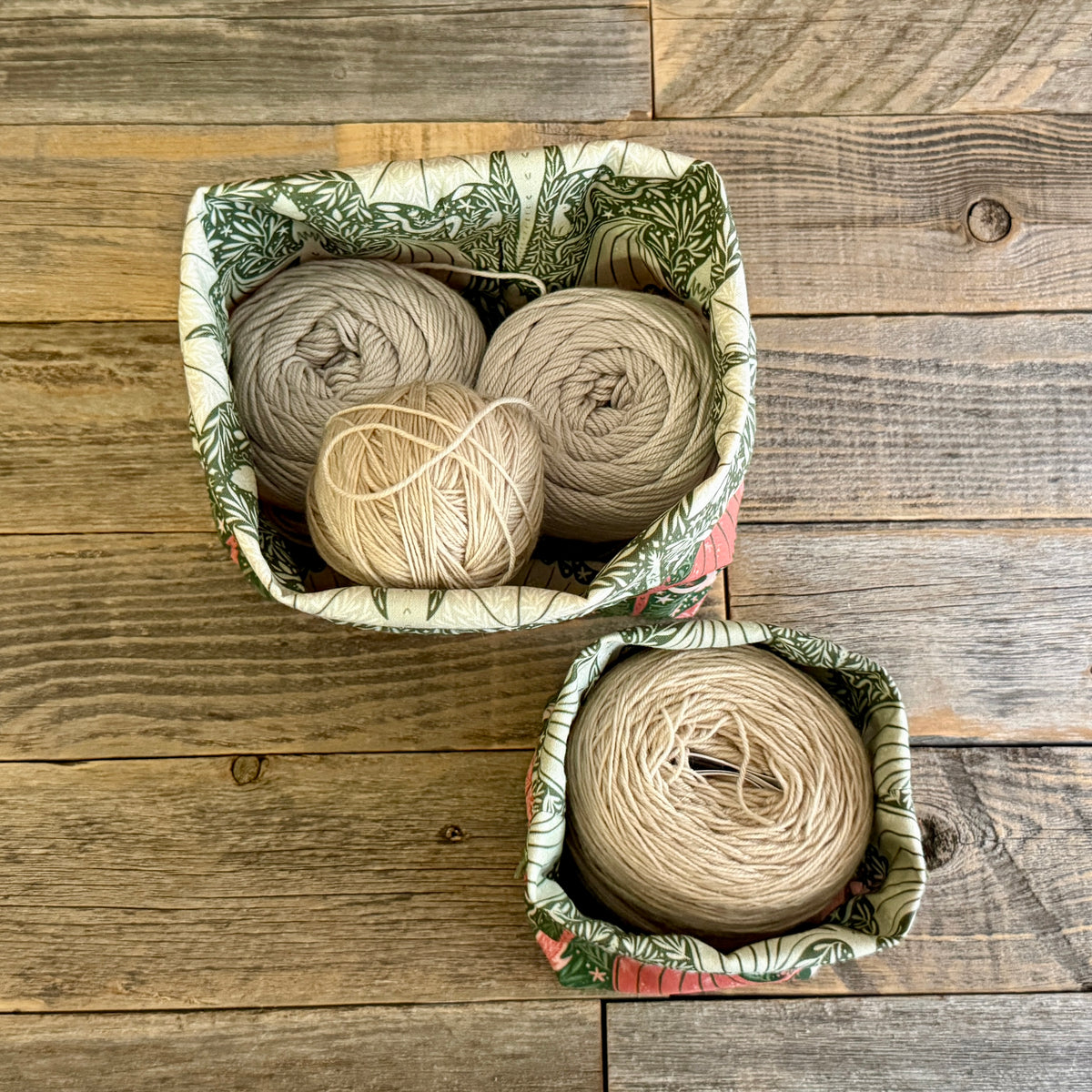 Drawstring Pouch | Yarn Bowl | Project Bag | Sock Bag - Enchanted Dragon
