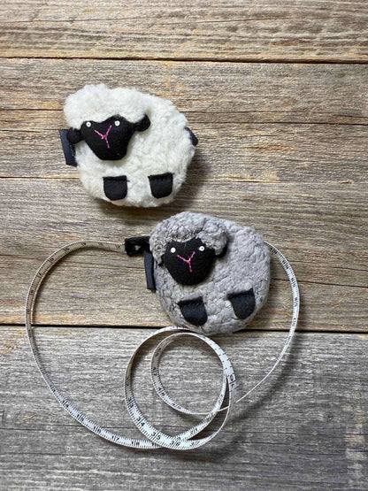 Sheep Retractable Tape Measure - white or gray
