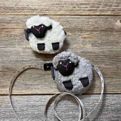 Sheep Retractable Tape Measure - white or gray