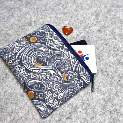 Mini coin purse ocean print