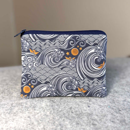 Mini coin purse ocean print