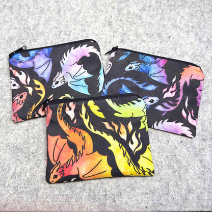 Small Coin Purse, Mini Pouch - Dragons