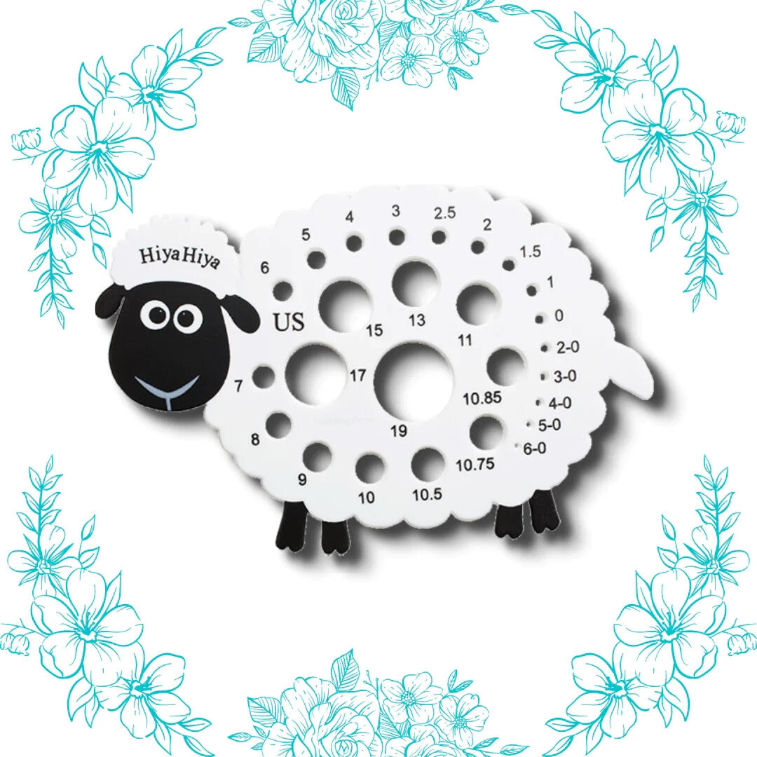 Sheep Needle Gauge / Needle Sizer by Hiya Hiya