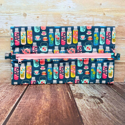 Restocking Soon - Expandable Project Bag - Teapot and Coffee Carafe