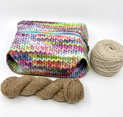 Expandable Project Bag - Stockinette