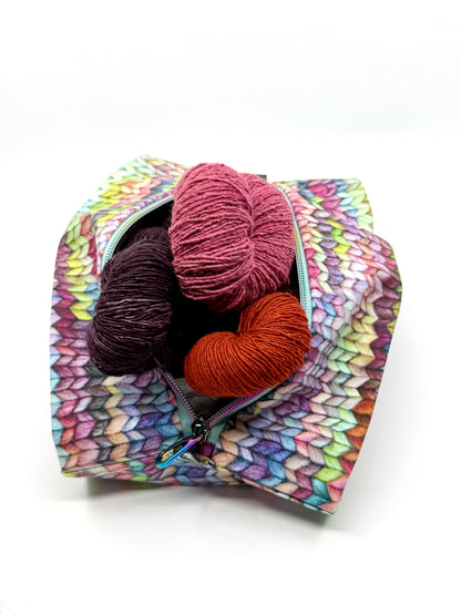 Expandable Project Bag - Stockinette