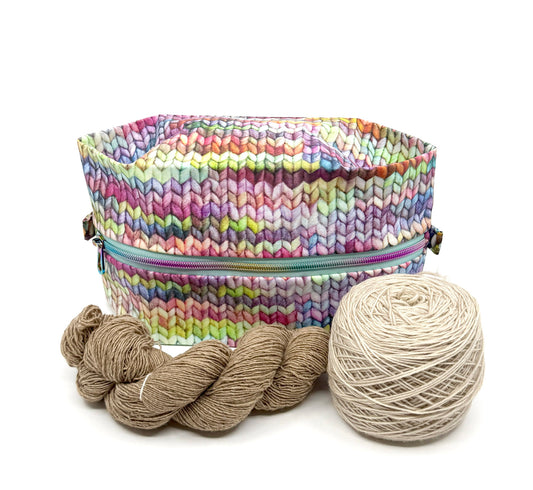 Expandable Project Bag - Stockinette
