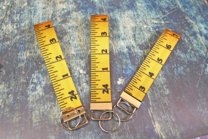 yellow ruler keychain