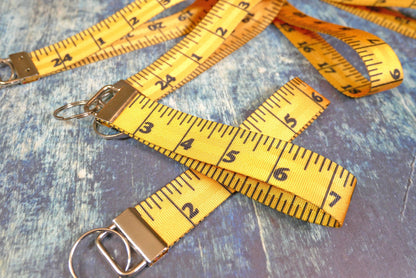 yellow ruler key fob