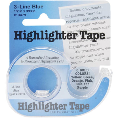 blue highlighter tape