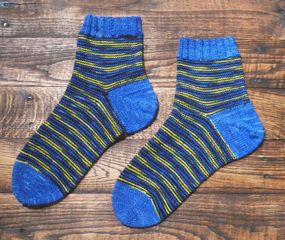 This or That Socks with Options - a top down sock knitting pattern with ribbing, heel, and toe options - PDF Pattern
