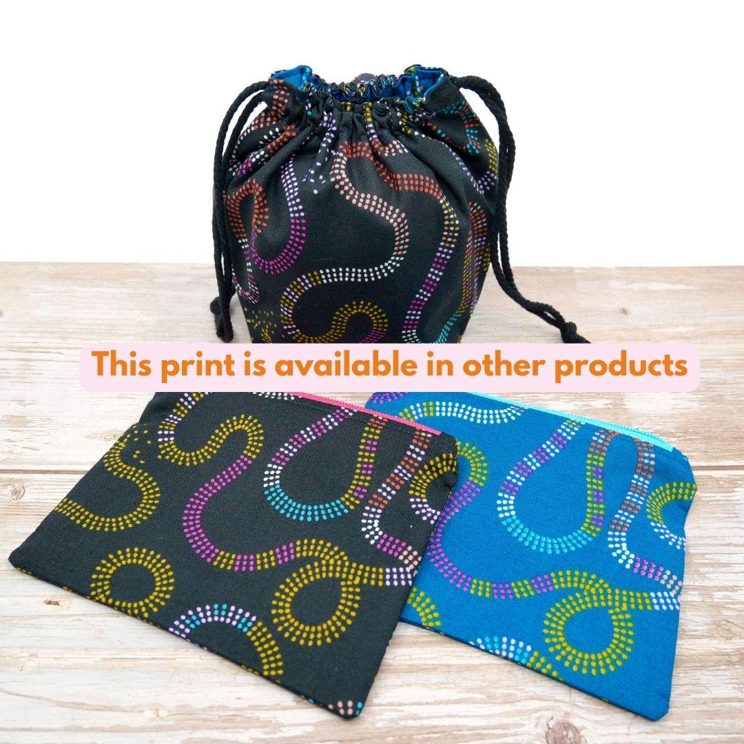 black rainbow zippered wallet